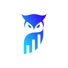 The logo depicts an owl investment, suitable for investment and Accounting & Financial companies