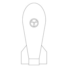 Nuclear Bomb icon,vector