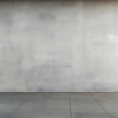Modern and simple concrete wall in the city center, with no one around, Generative AI