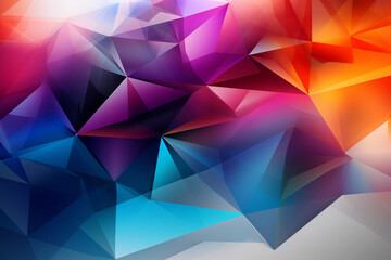 Fototapeta premium 3d triangular vector minimal abstract background design, abstract poster geometric design, vector illustration