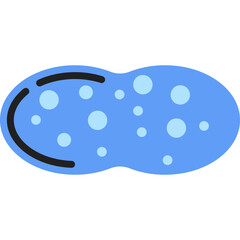 Bath Sponge Illustration PNG Transparent Background