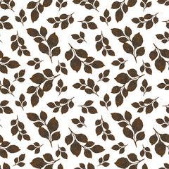 dark leaves pattern for wallpaper