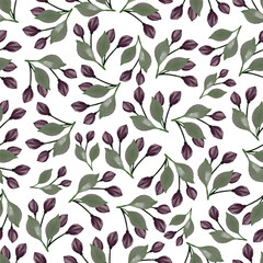 purple petal seamless pattern