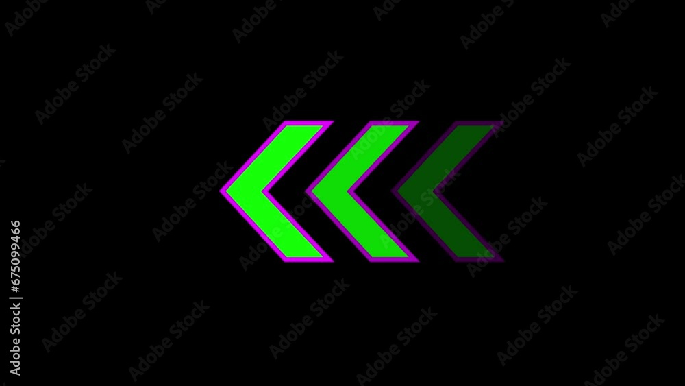 Poster arrow sign. swipe icon video animation. directional arrow loop, direction arrow line loop animation.