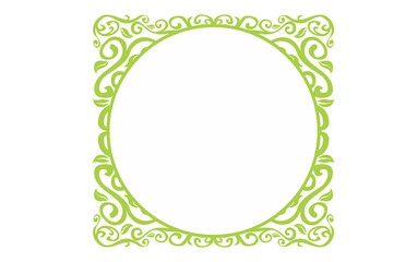 Flora Ornament Border With Design With Transparent Background