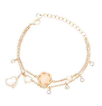 pearl necklace isolated on white