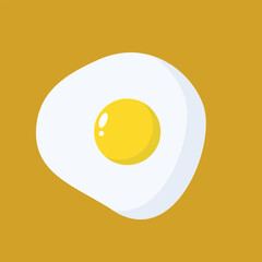 Fried egg vector. free space for text. wallpaper. background.