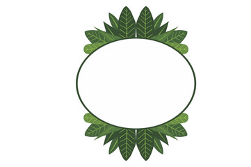 Fototapeta premium Flora Ornament Border With Design With Transparent Background