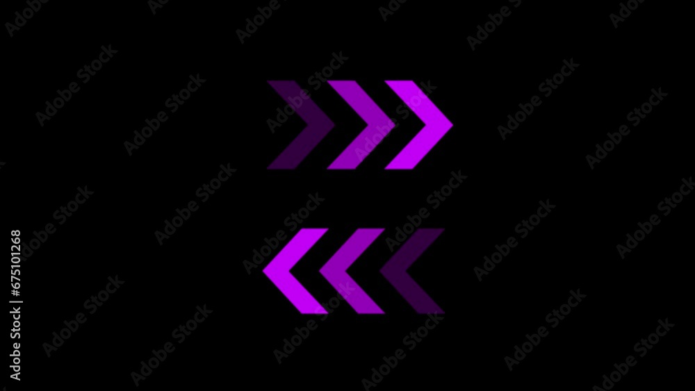 Poster abstract colorful arrow loading animation background. direction arrow animation. directional bold ar