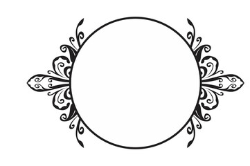 Flora Ornament Border With Design With Transparent Background