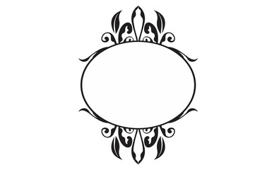 Flora Ornament Border With Design With Transparent Background