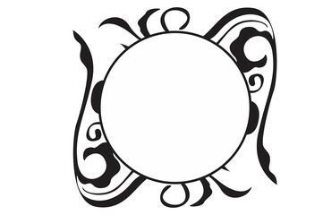 Flora Ornament Border With Design With Transparent Background