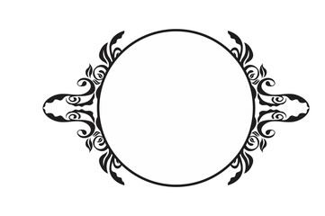 Flora Ornament Border With Design With Transparent Background