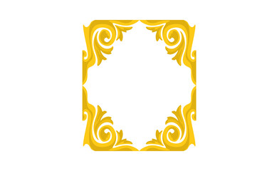 Flora Ornament Border With Design With Transparent Background