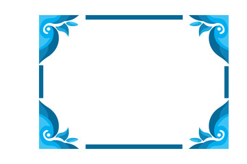 Flora Ornament Border With Design With Transparent Background