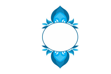 Flora Ornament Border With Design With Transparent Background