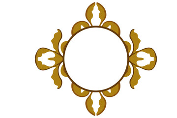 Flora Ornament Border With Design With Transparent Background