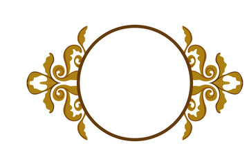 Flora Ornament Border With Design With Transparent Background