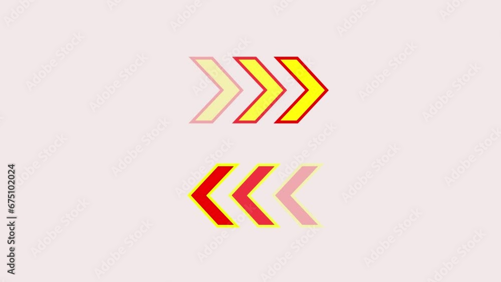 Poster abstract colorful arrow loading animation background. direction arrow animation. directional bold ar