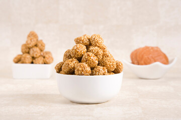 Til ladoo or Sesame Laddu or Rewri balls