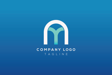 AY Letter Initial Logo Design Template Vector Illustration