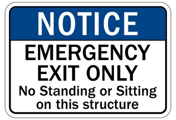 Emergency exit sign