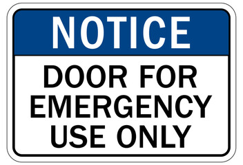 Fototapeta premium Emergency exit sign