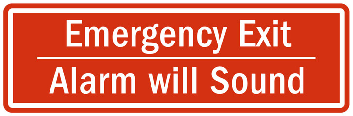 Emergency exit sign