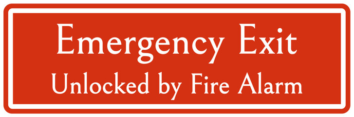 Obraz na płótnie Canvas Emergency exit sign
