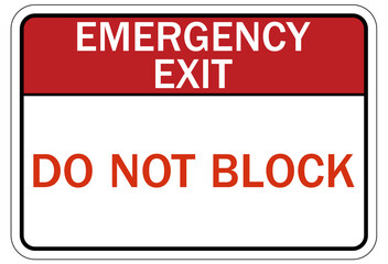 Emergency exit sign