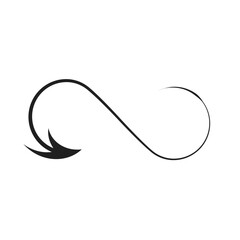 arrow infinity icon vector illustration eps 