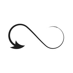arrow infinity icon vector illustration eps 