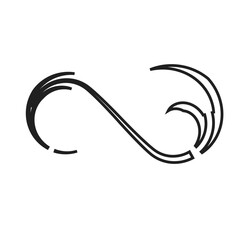 arrow infinity icon vector illustration eps 