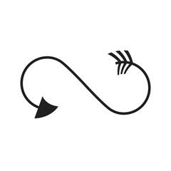 arrow infinity icon vector illustration eps 