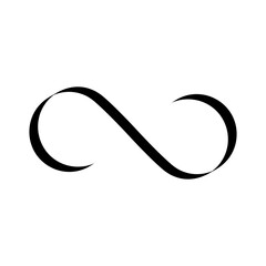 ribbon infinity icon vector illustration eps 