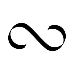 ribbon infinity icon vector illustration eps 