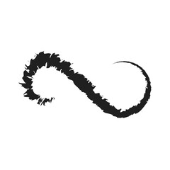 brush stroke infinity icon vector illustration eps 