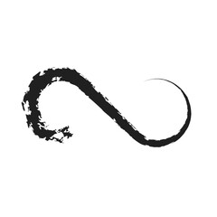 brush stroke infinity icon vector illustration eps 