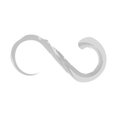 infinity icon brush stroke vector illustration eps