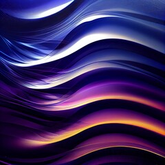 AI generated illustration of bright waves texture for backgrounds