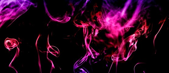 smoke abstract on black background illustration 