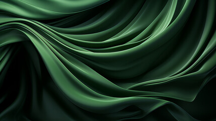 Fototapeta premium green silk background HD 8K wallpaper Stock Photographic Image 