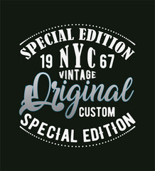 Vintage, New York, typography, t shirt graphics, vector