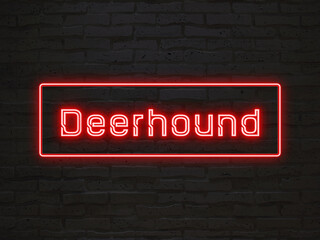 Deerhound のネオン文字