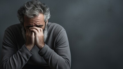 Anxious Man Photography Isolated Background