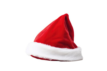 Obraz na płótnie Canvas Santa Claus Christmas hat isolated on transparent background PNG