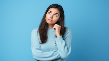 Woman Confused Photography Isolated Background