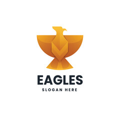 Eagle gradient logo vector icon illustration