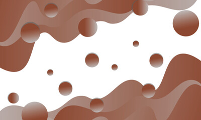 abstract background modern chocolate and white curve vector background, Smart design for business advertising. Abstract Vector, science, futuristic, energy technology concept