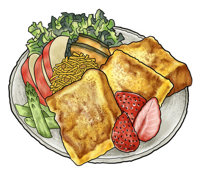 Healthy Set Menu Meal Plan Illustration